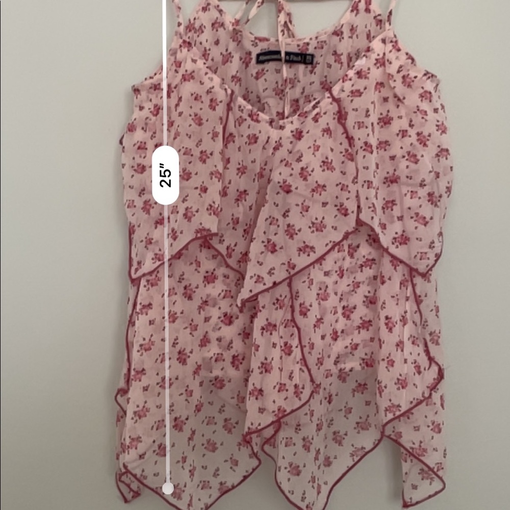 Abercrombie & Fitch floral asymmetrical tank top - Picture 3 of 4